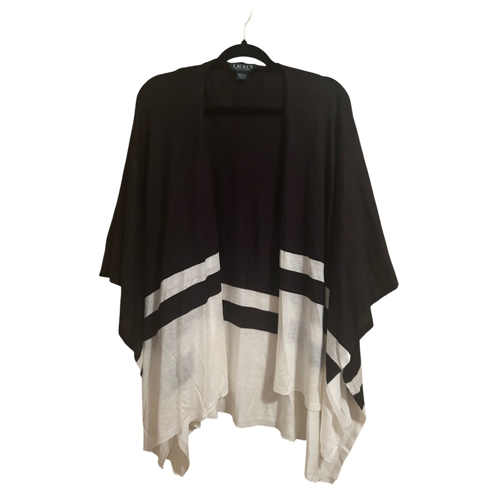 lauren ralph lauren striped ruana